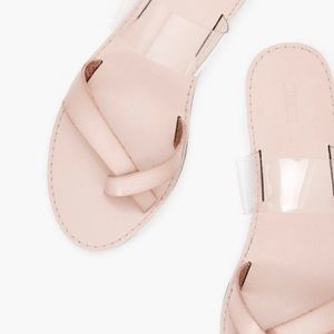 Faux leather slide 8.5